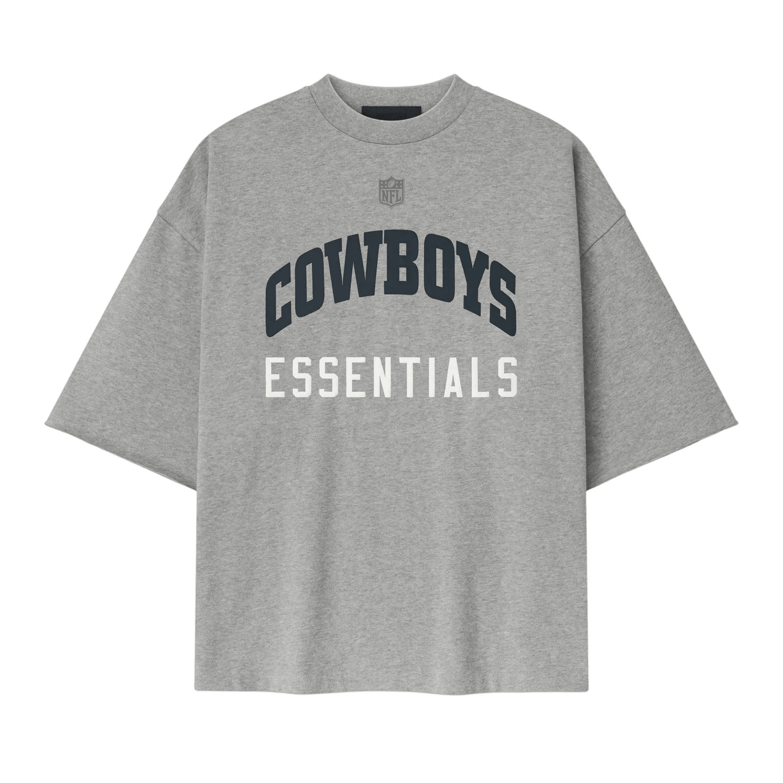 Fear of God Essentials Cowboys 90s 3/4 Sleeve Football Tee Concrete Heather - Im Your Wardrobe