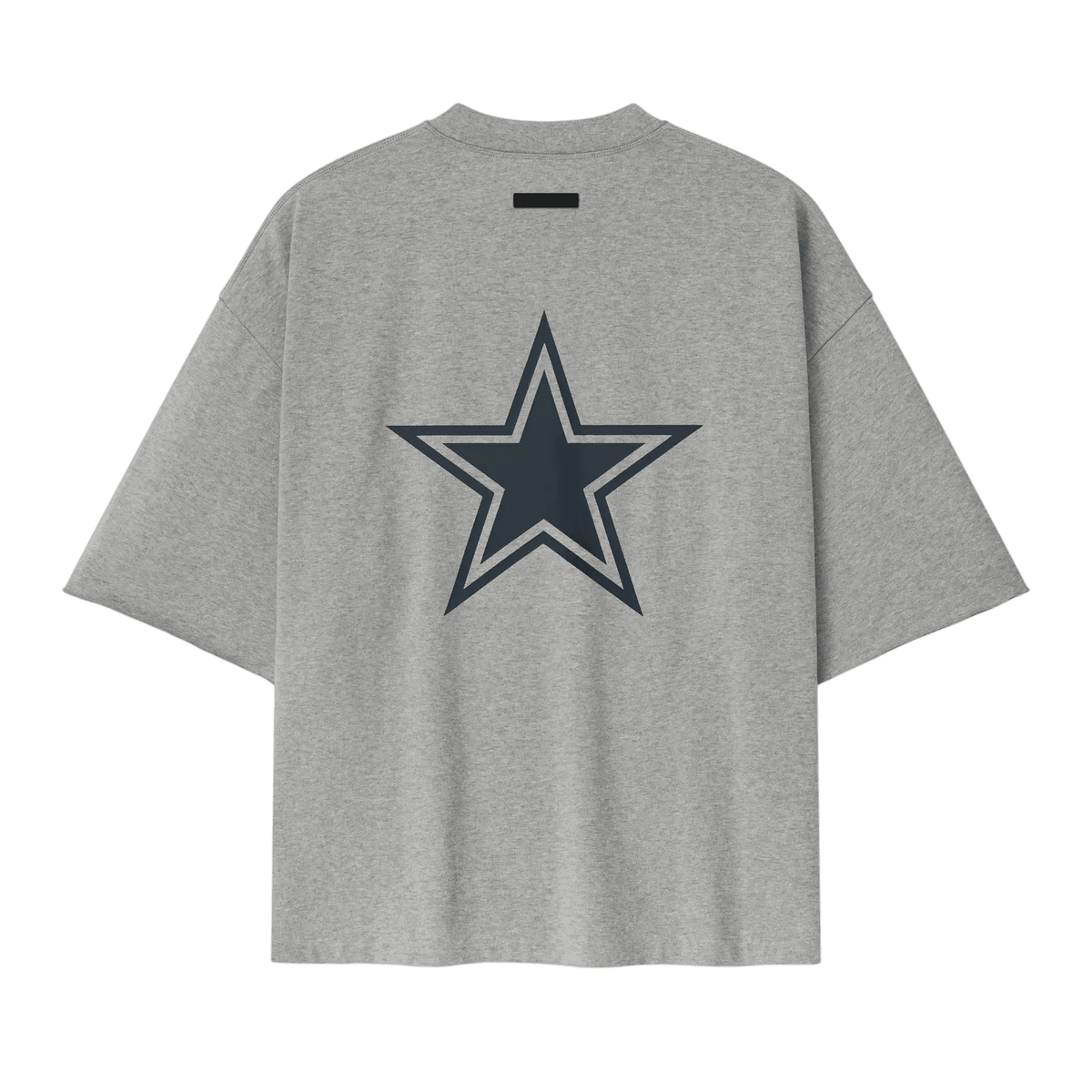 Fear of God Essentials Cowboys 90s 3/4 Sleeve Football Tee Concrete Heather - Im Your Wardrobe