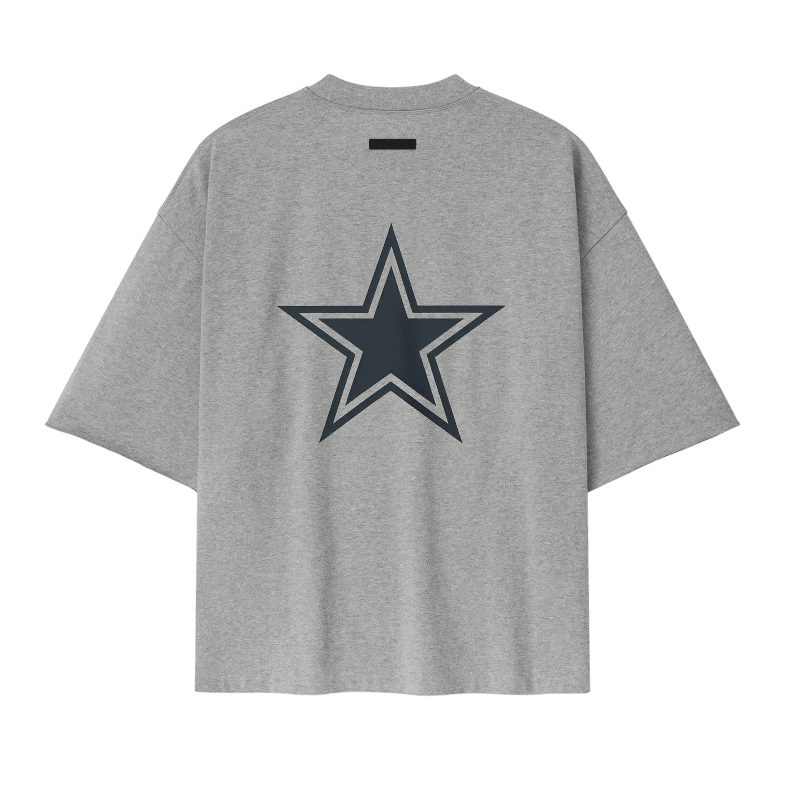 Fear of God Essentials Cowboys 90s 3/4 Sleeve Football Tee Concrete Heather - Im Your Wardrobe