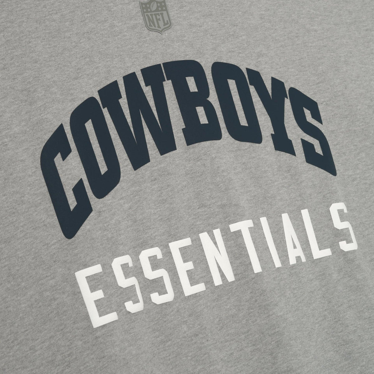 Fear of God Essentials Cowboys 90s 3/4 Sleeve Football Tee Concrete Heather - Im Your Wardrobe