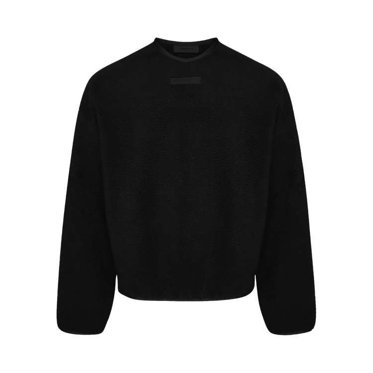 Fear of God Essentials Crewneck Sweater Jet Black (SS24) - Im Your Wardrobe