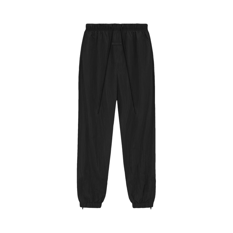 Fear of God Essentials Crinkle Nylon Track Pants Jet Black (SS24) - Im Your Wardrobe