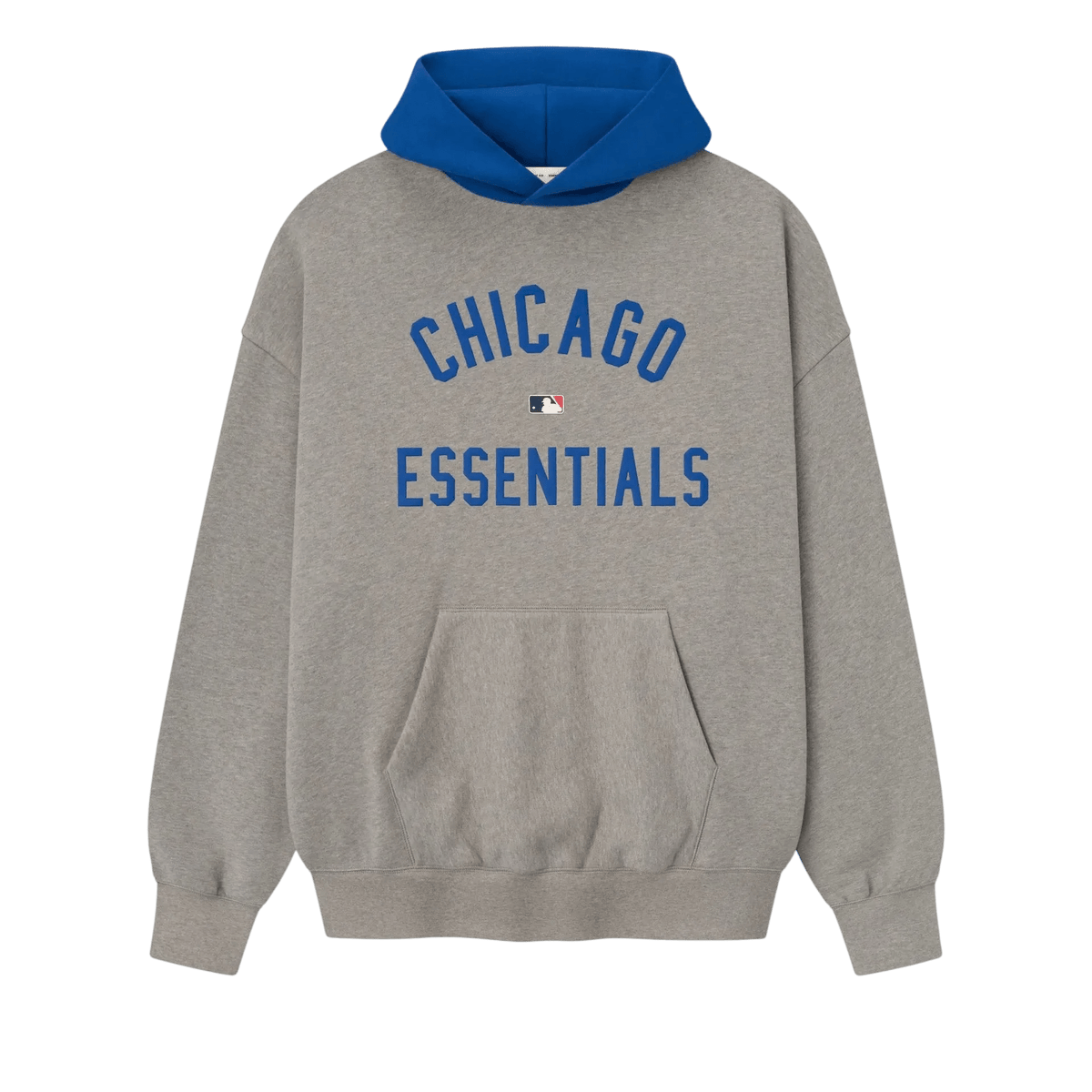 Fear of God Essentials Cubs Sport Hoodie Concrete Heather/Blue - Im Your Wardrobe