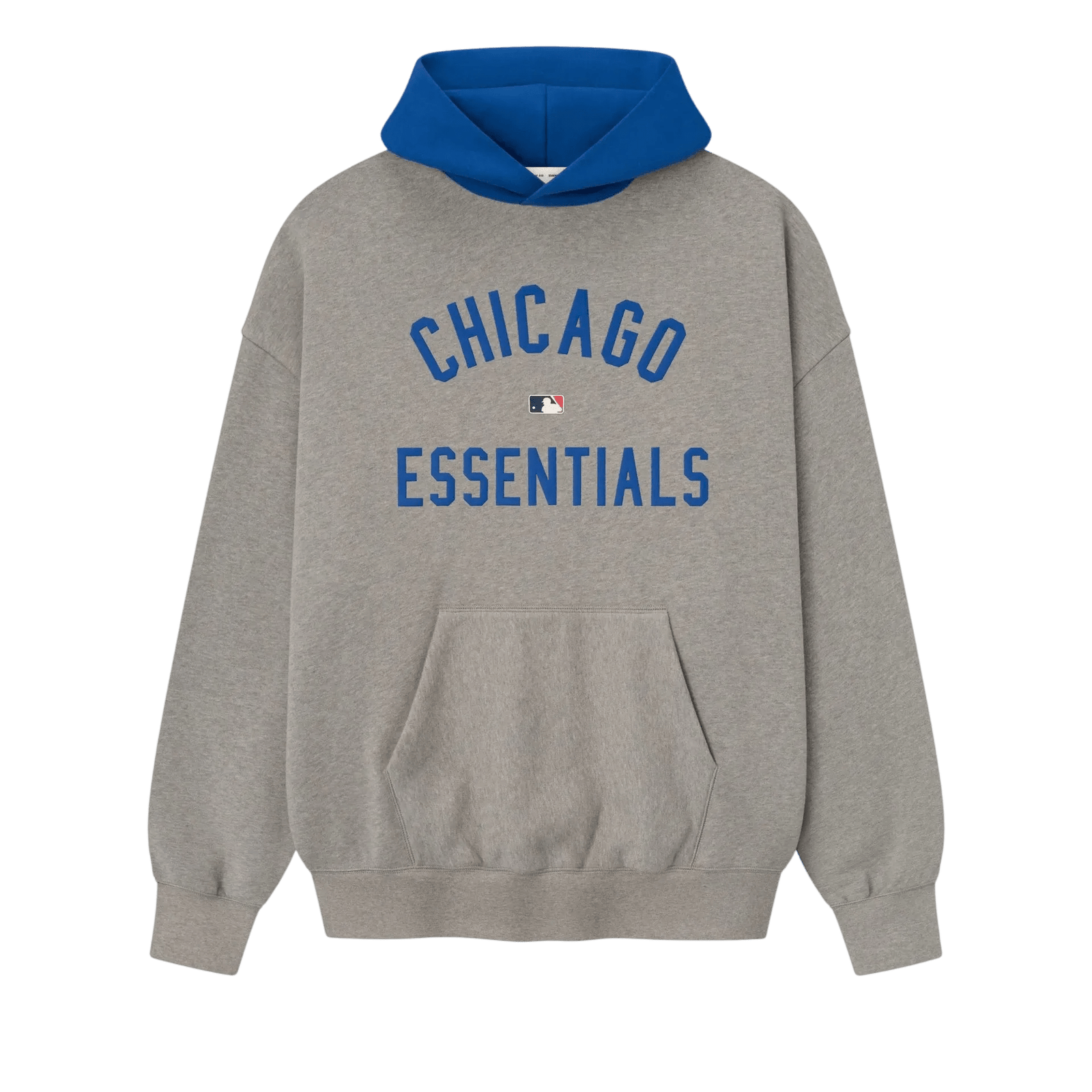 Fear of God Essentials Cubs Sport Hoodie Concrete Heather/Blue - Im Your Wardrobe