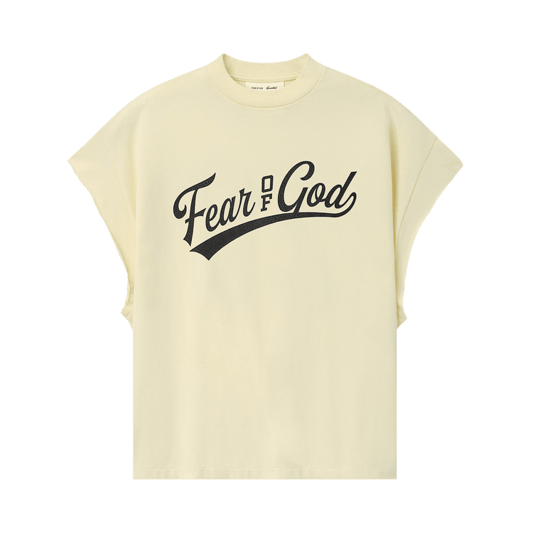Fear of God Essentials Cut Off 90s Tee Chalk (SS26) - Im Your Wardrobe