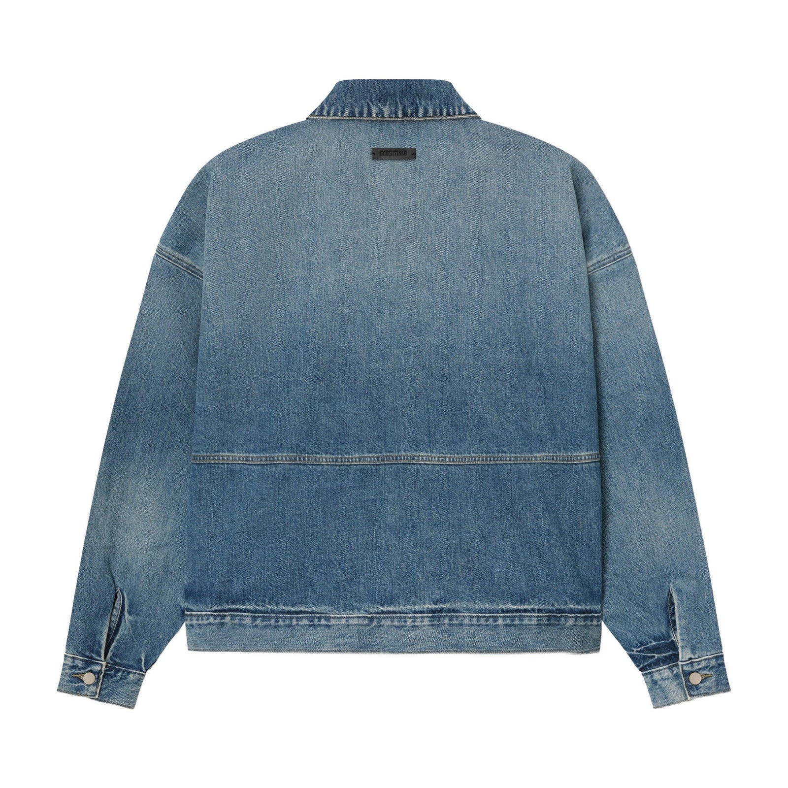 Fear of God Essentials Denim Trucker Jacket Classic Blue (SS25) - Im Your Wardrobe