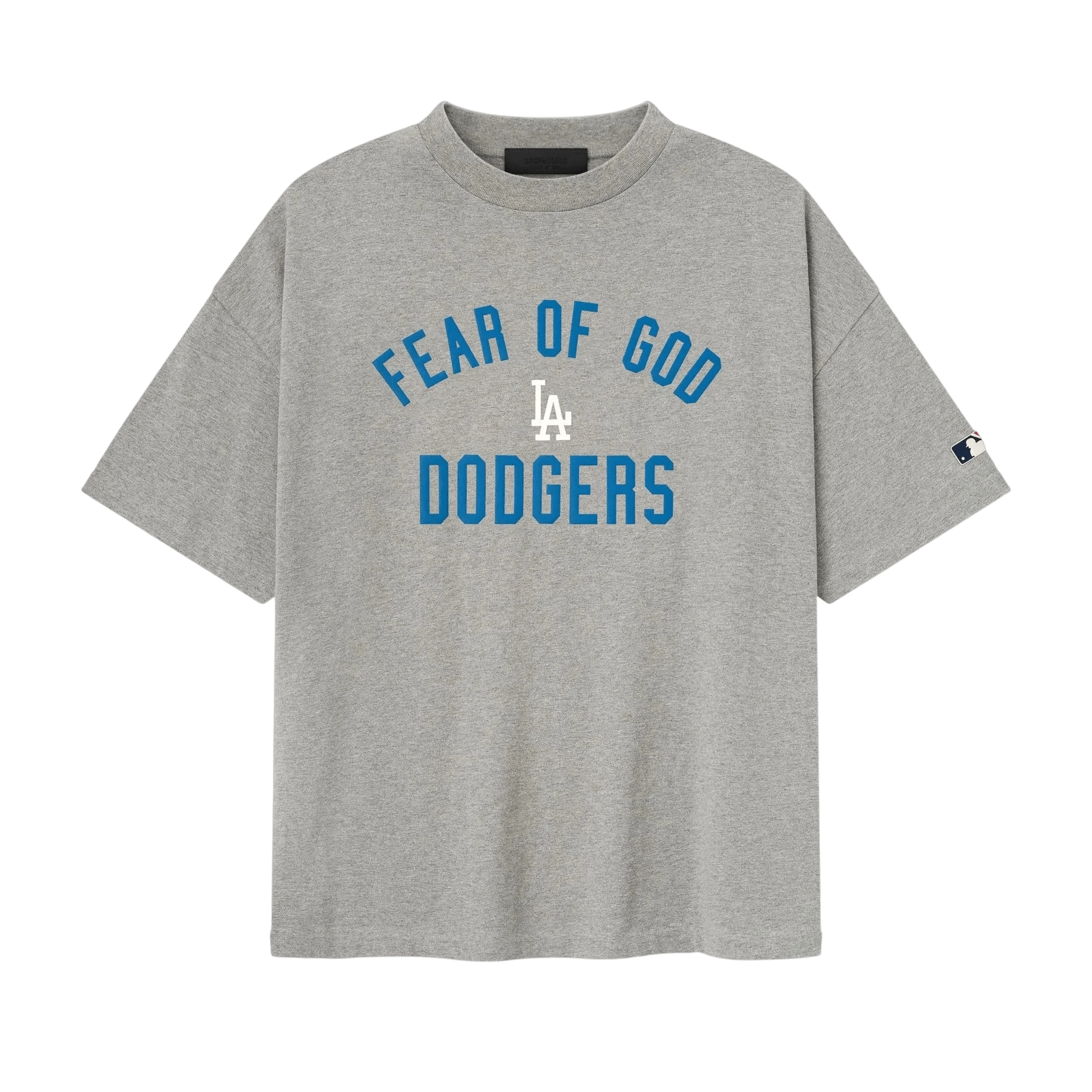 Fear of God Essentials Dodgers 90's Tee Concrete Heather - Im Your Wardrobe