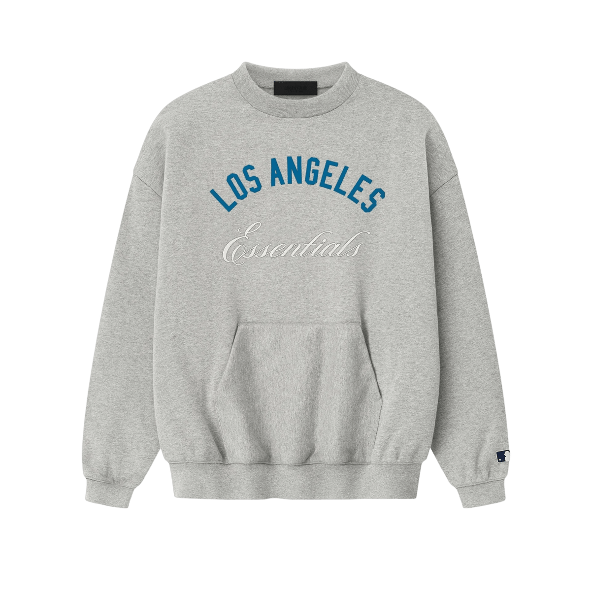 Fear of God Essentials Dodgers Sport Crewneck Concrete Heather - Im Your Wardrobe