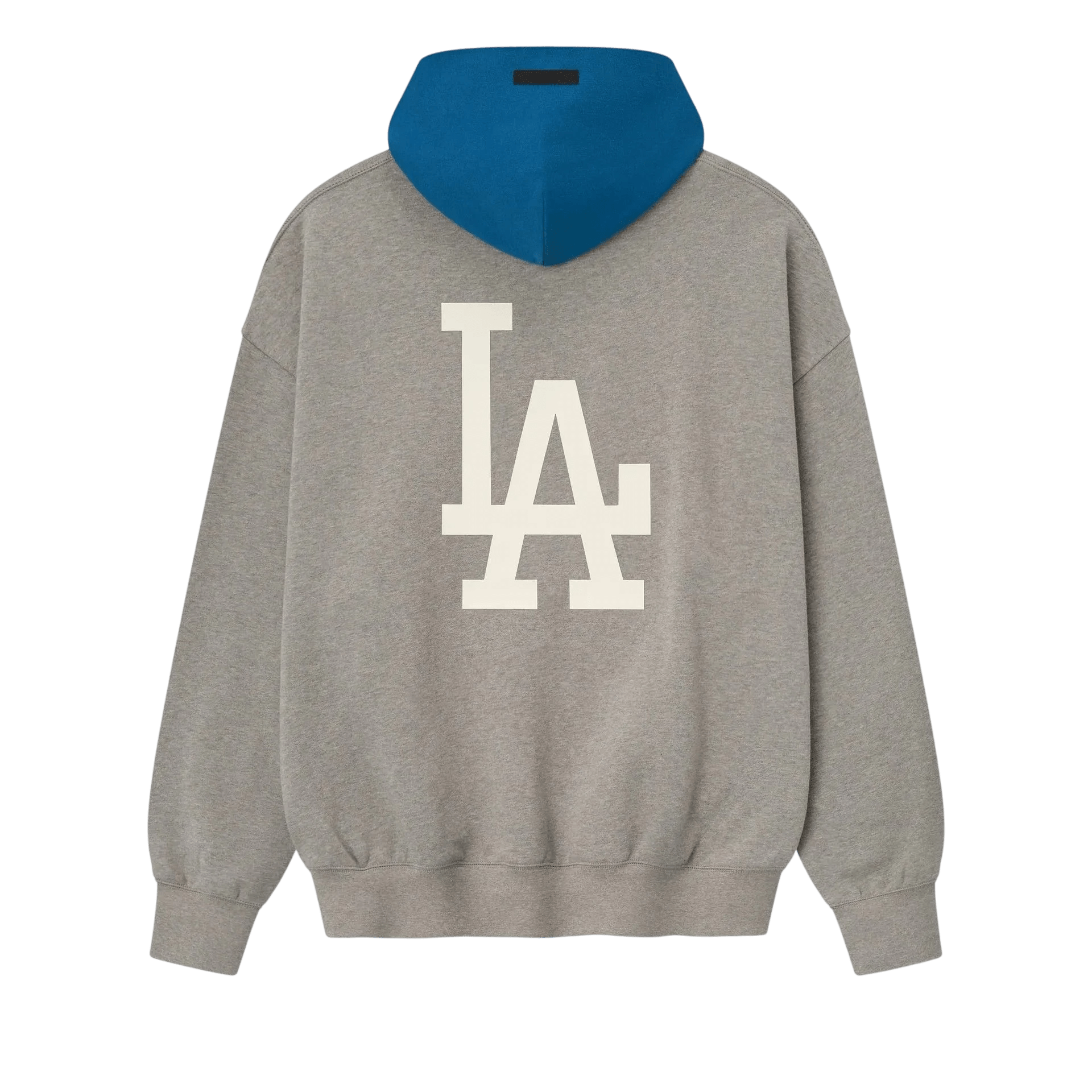 Fear of God Essentials Dodgers Sport Hoodie Concrete Heather/Blue Sapphire - Im Your Wardrobe