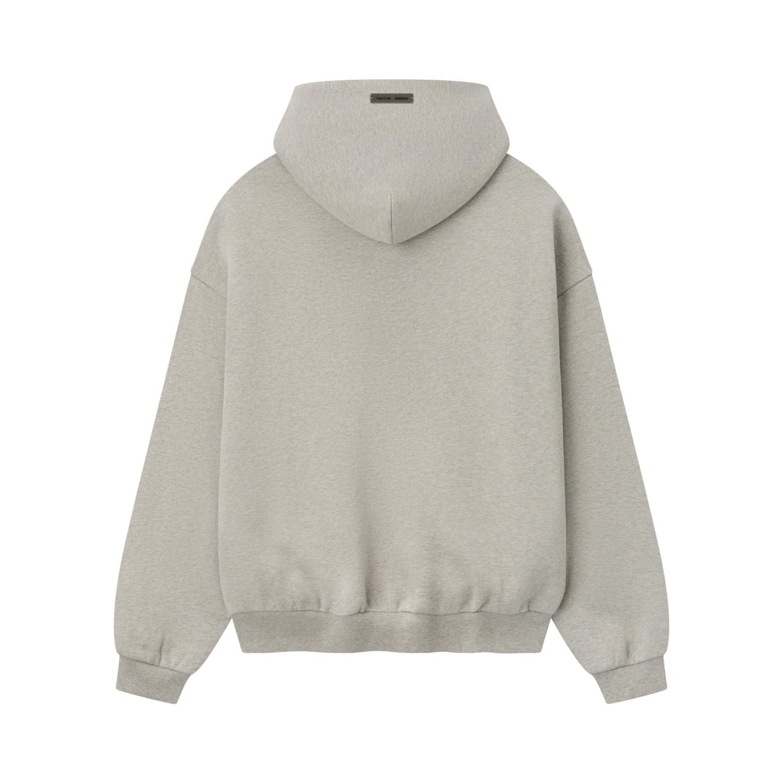 Fear of God Essentials Embossed 90s Fit Fleece Hoodie Warm Heather (FW25) - Im Your Wardrobe