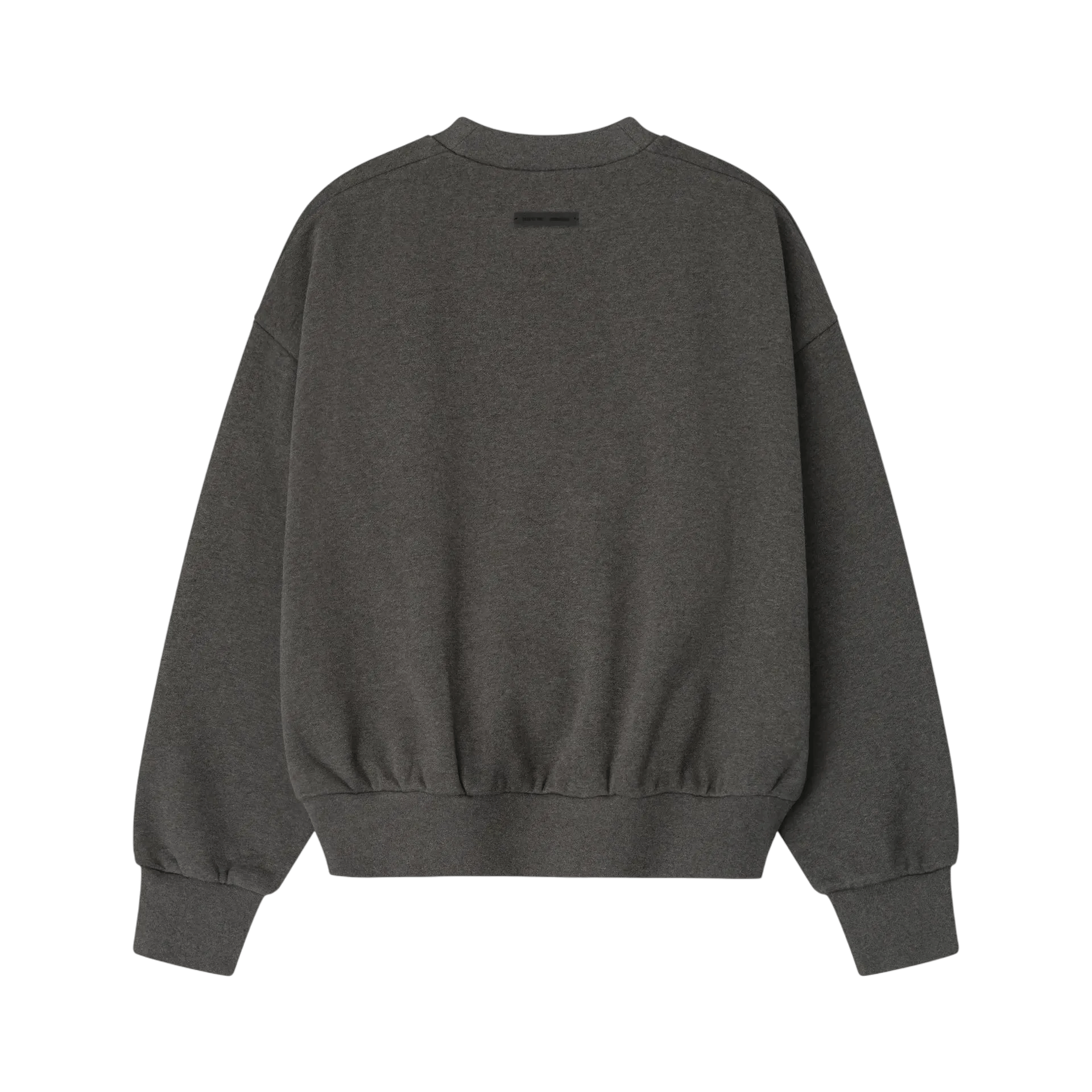 Fear of God Essentials Embossed Classic Crewneck Sweatshirt Charcoal Heather - Im Your Wardrobe