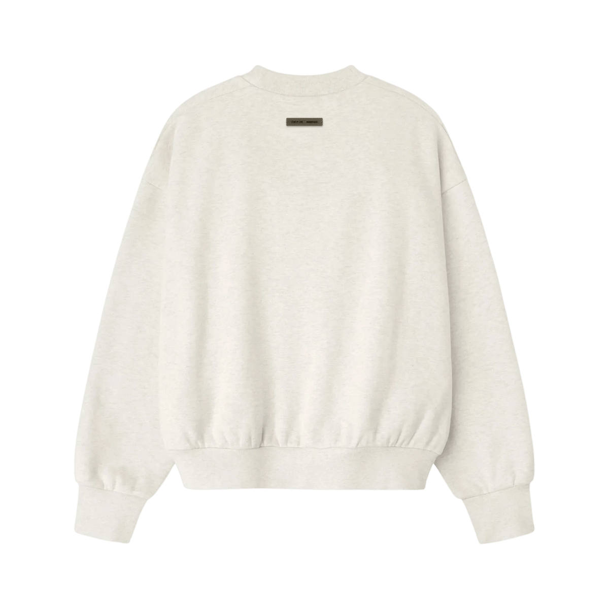 Fear of God Essentials Embossed Classic Crewneck Sweatshirt Oatmeal Heather - Im Your Wardrobe