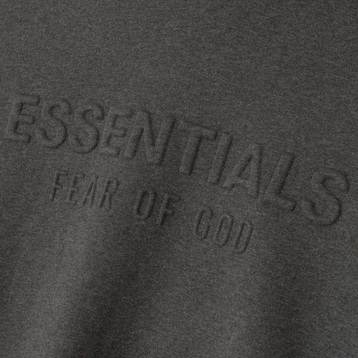 Fear of God Essentials Embossed Essentials Classic Hoodie Charcoal Heather - Im Your Wardrobe