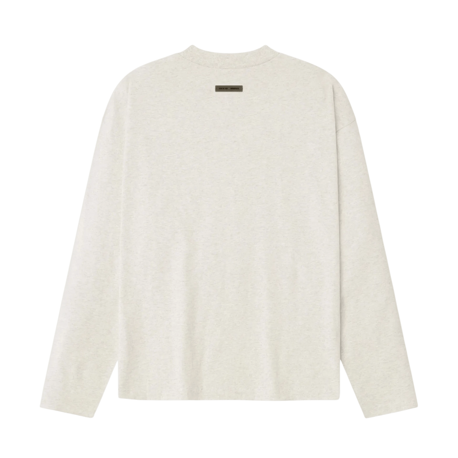 Fear of God Essentials Embroidered Classic Long Sleeve Tee Oatmeal Heather - Im Your Wardrobe