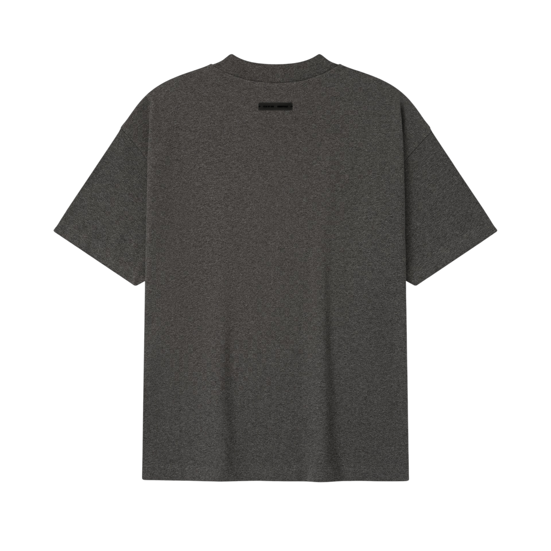 Fear of God Essentials Embroidered Classic Short Sleeve Tee Charcoal Heather - Im Your Wardrobe