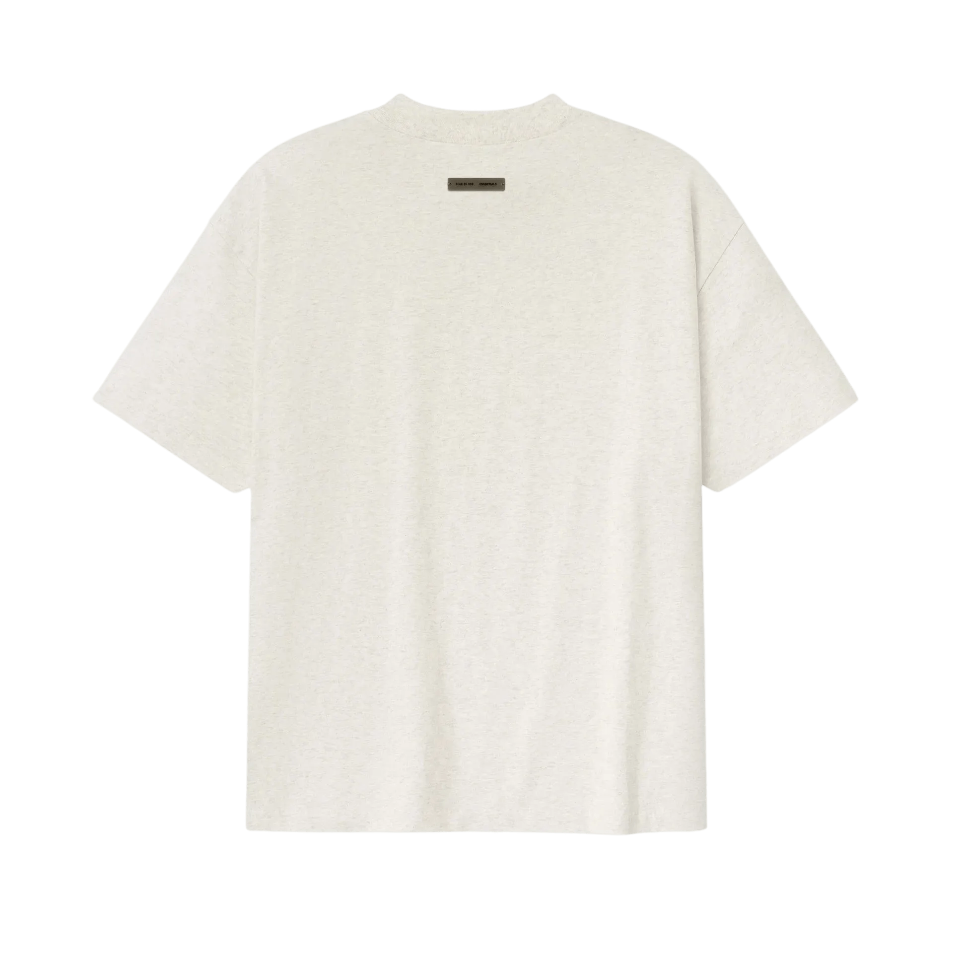 Fear of God Essentials Embroidered Classic Short Sleeve Tee Oatmeal Heather - Im Your Wardrobe
