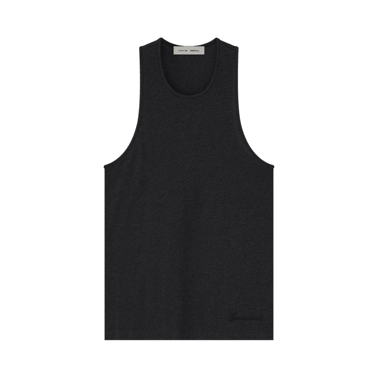 Fear of God Essentials Embroidered Essential Tank Vintage Black (2025) - Im Your Wardrobe