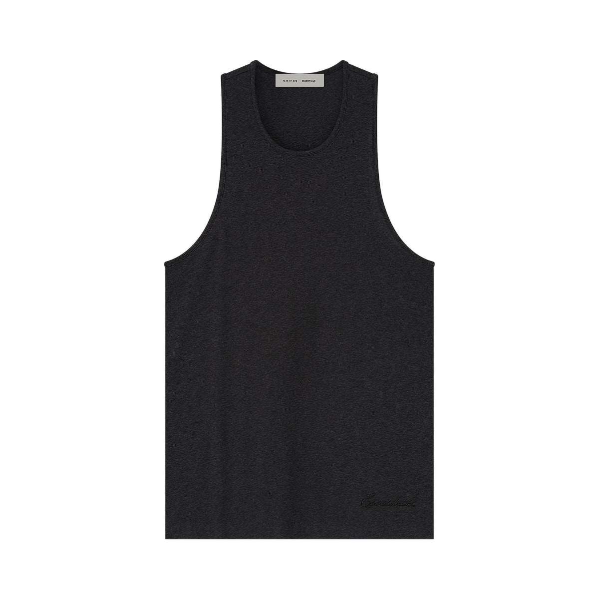 Fear of God Essentials Embroidered Essential Tank Vintage Black (2025) - Im Your Wardrobe