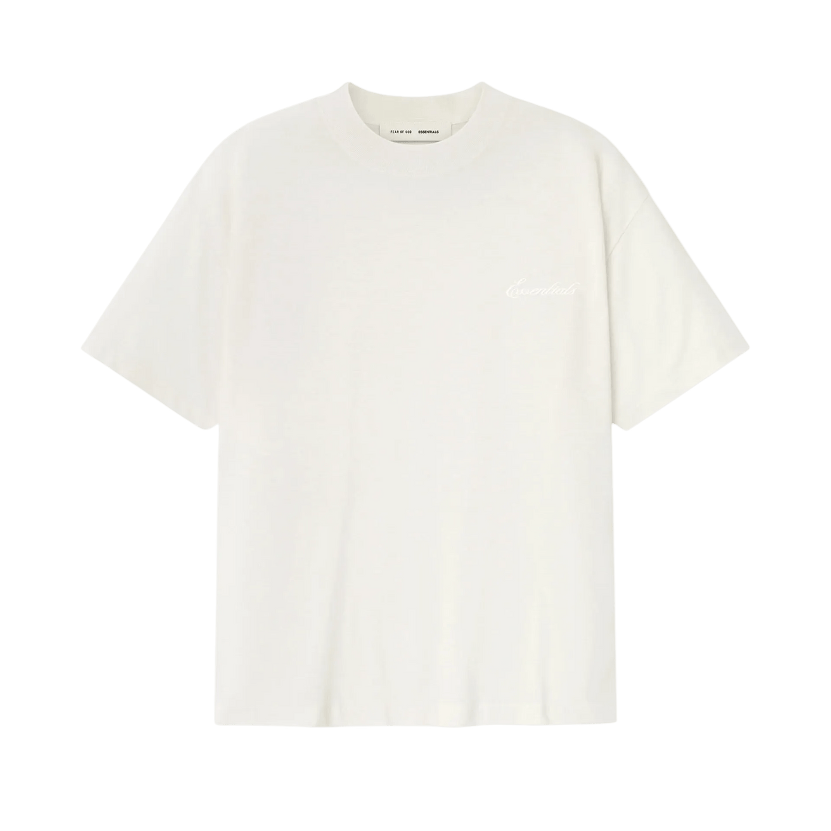 Fear of God Essentials Embroidered Essential Tee Ivory - Im Your Wardrobe
