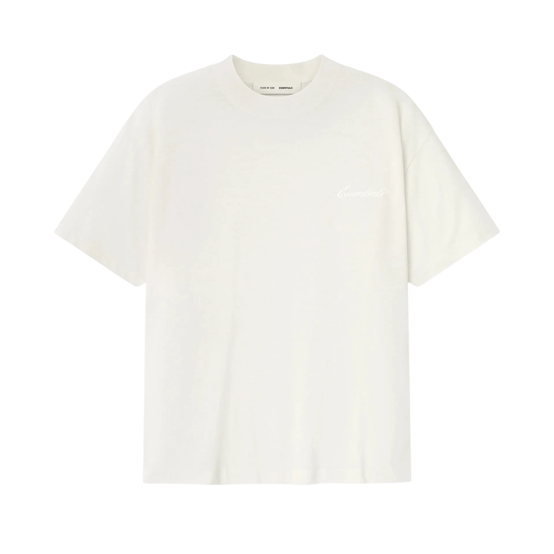 Fear of God Essentials Embroidered Essential Tee Ivory - Im Your Wardrobe