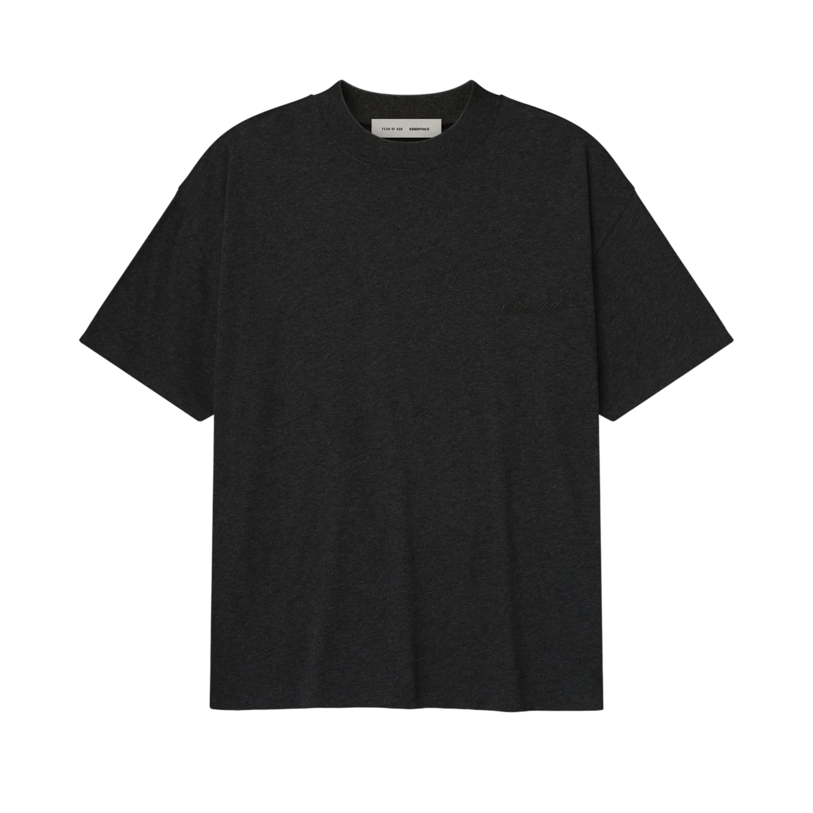 Fear of God Essentials Embroidered Essential Tee Vintage Black - Im Your Wardrobe