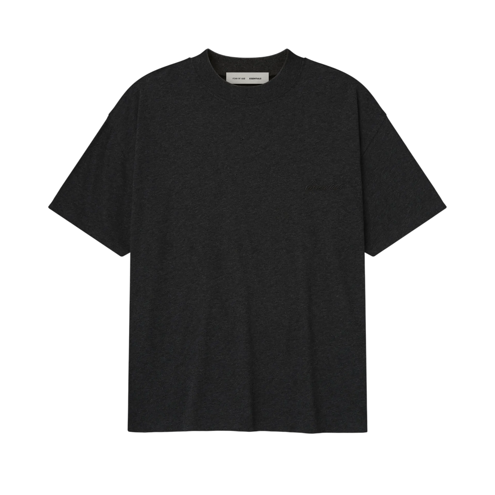 Fear of God Essentials Embroidered Essential Tee Vintage Black - Im Your Wardrobe