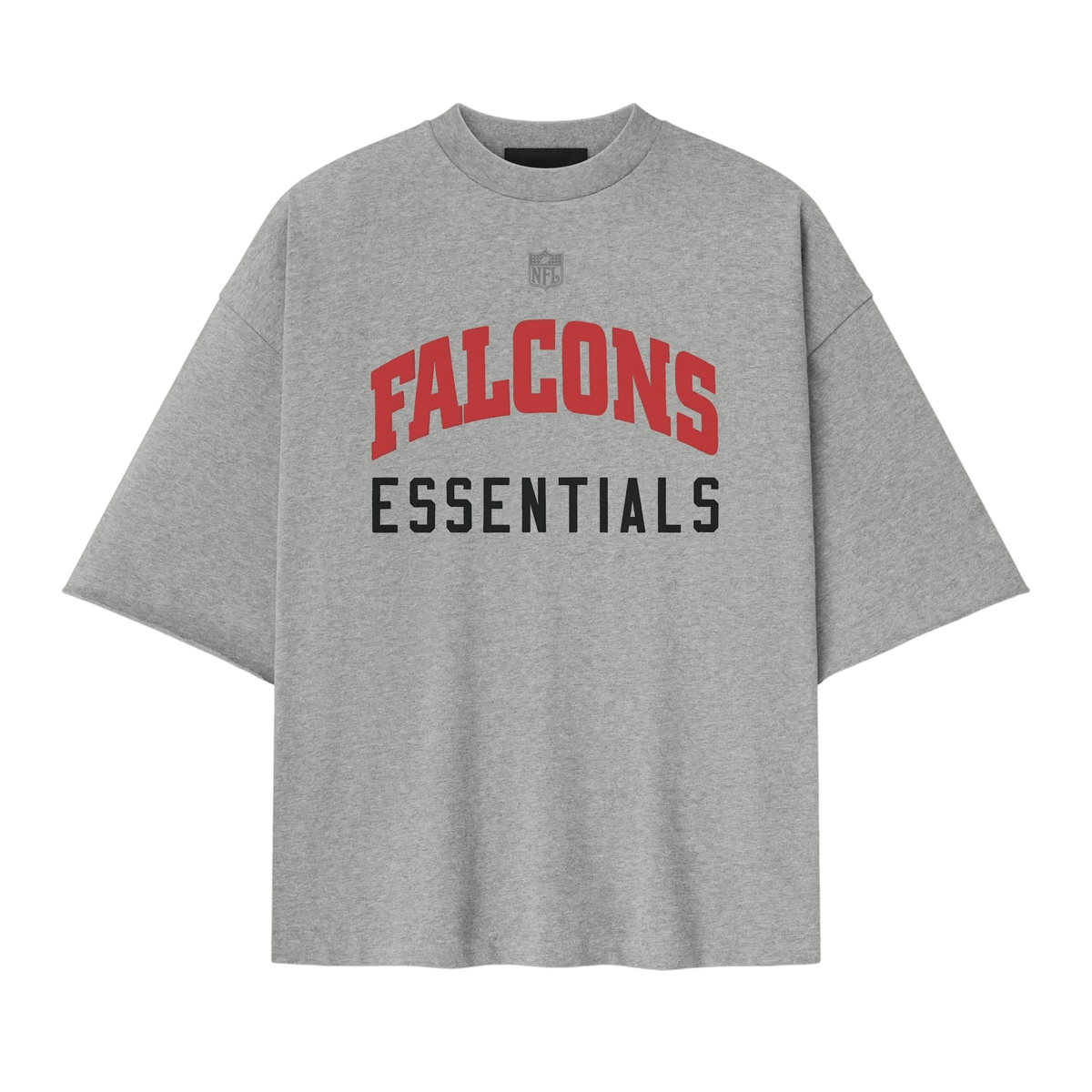 Fear of God Essentials Falcons 90s 3/4 Sleeve Football Tee Concrete Heather - Im Your Wardrobe