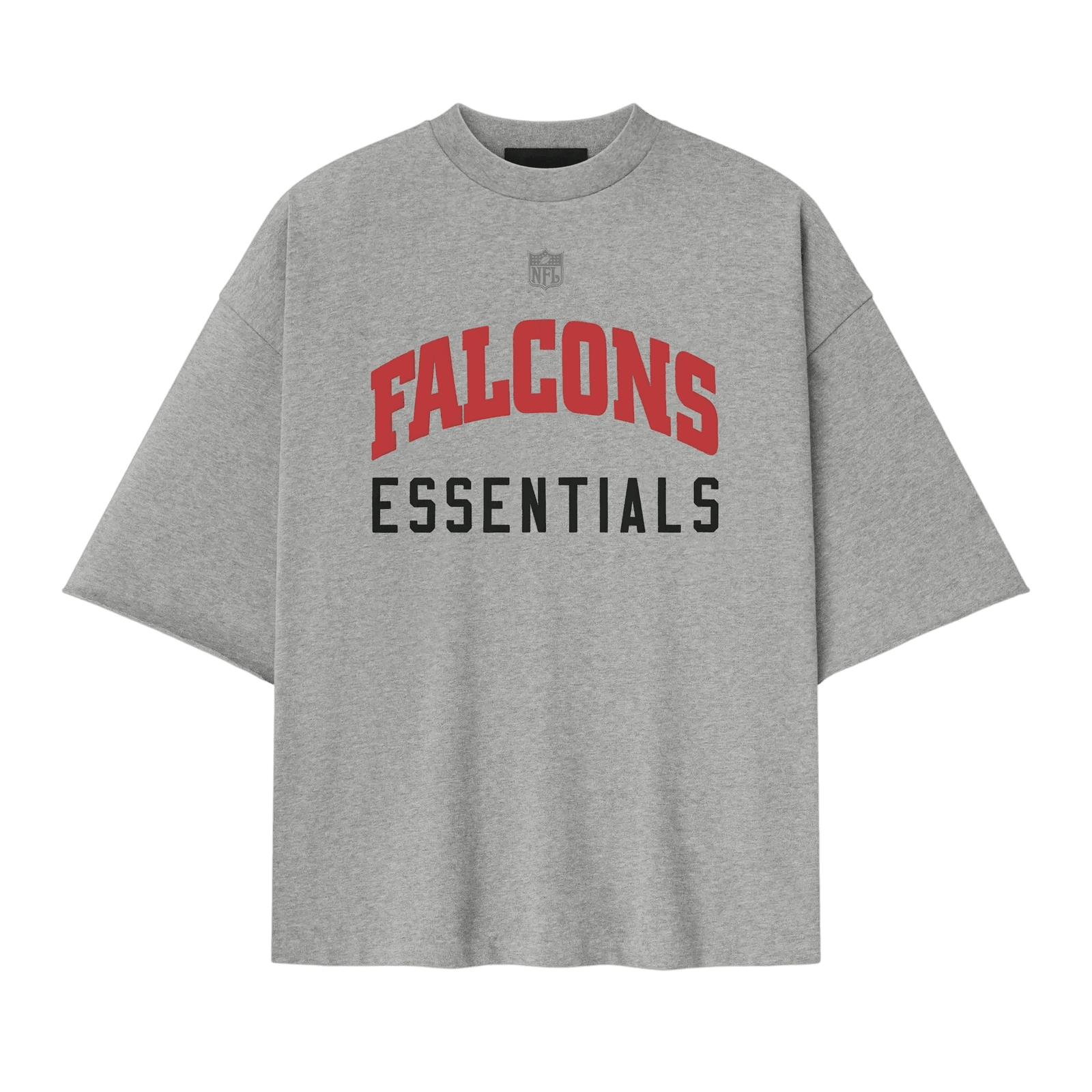 Fear of God Essentials Falcons 90s 3/4 Sleeve Football Tee Concrete Heather