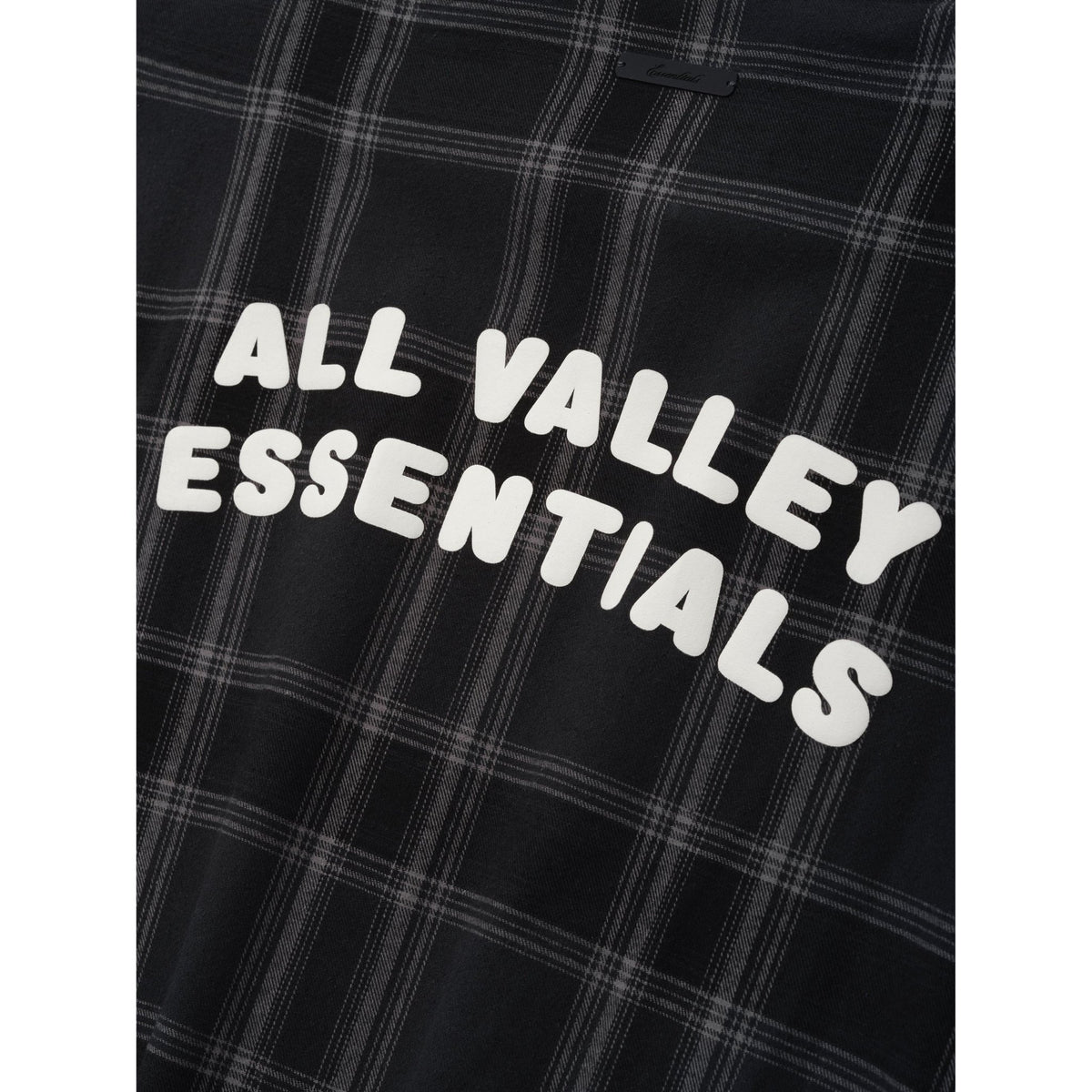 Fear of God Essentials Flannel Button Up Shirt Vintage Black Plaid - Im Your Wardrobe