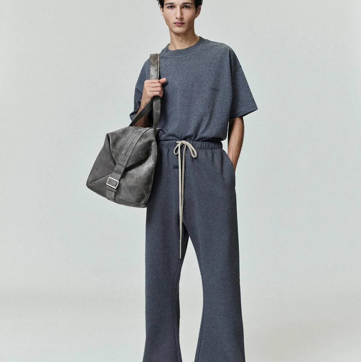 Fear of God Essentials Flare Sweatpant Charcoal Heather - Im Your Wardrobe