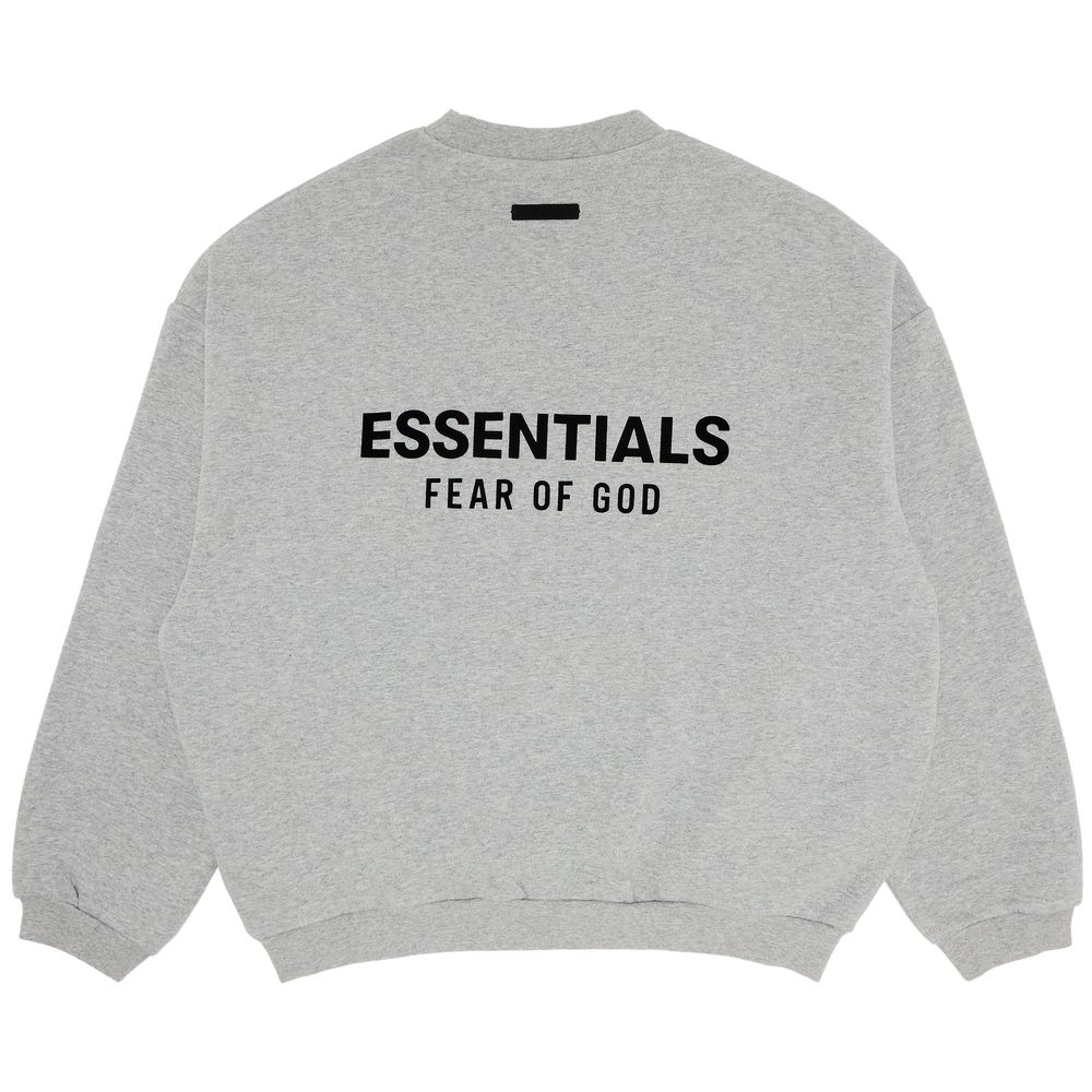 Fear of God Essentials Fleece Crewneck II Light Heather Grey - Im Your Wardrobe