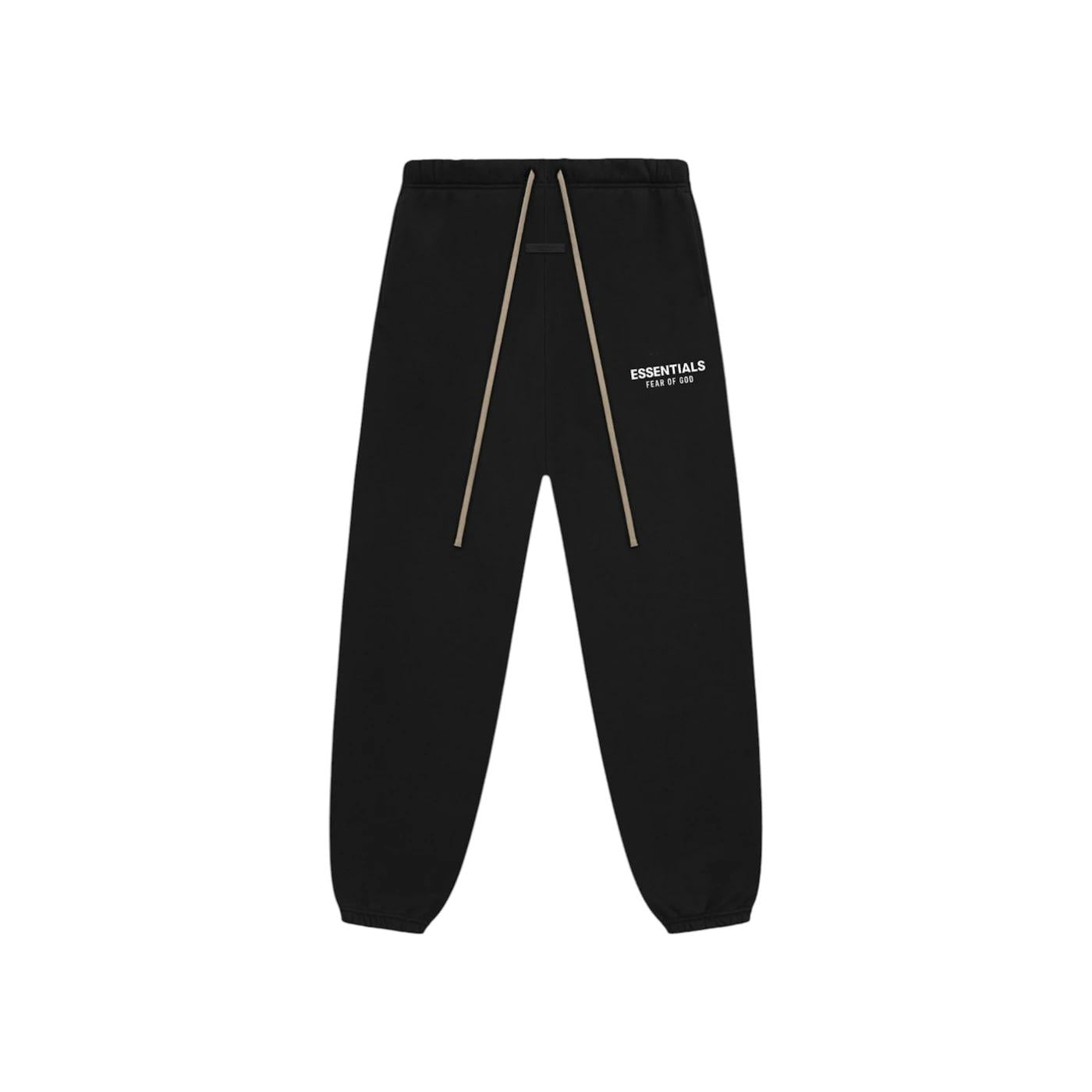 Fear of God Essentials Fleece Essential Sweatpant (FW24) Black - Im Your Wardrobe
