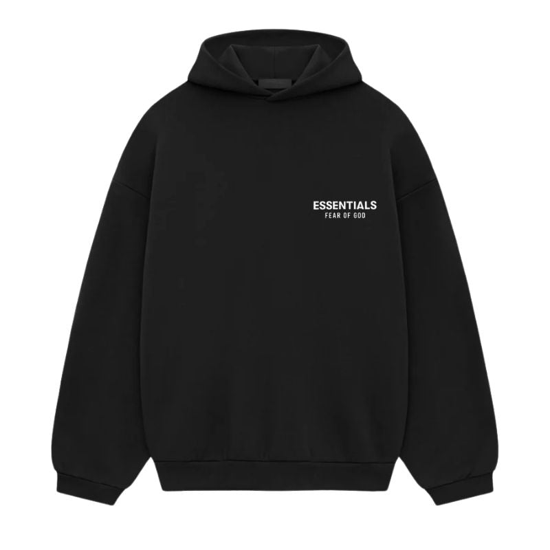 Fear of God Essentials Fleece Hoodie (Black) (FW24) - Im Your Wardrobe