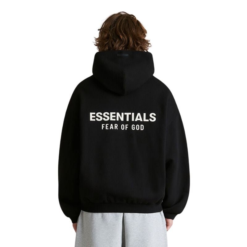 Fear of God Essentials Fleece Hoodie (Black) (FW24) - Im Your Wardrobe