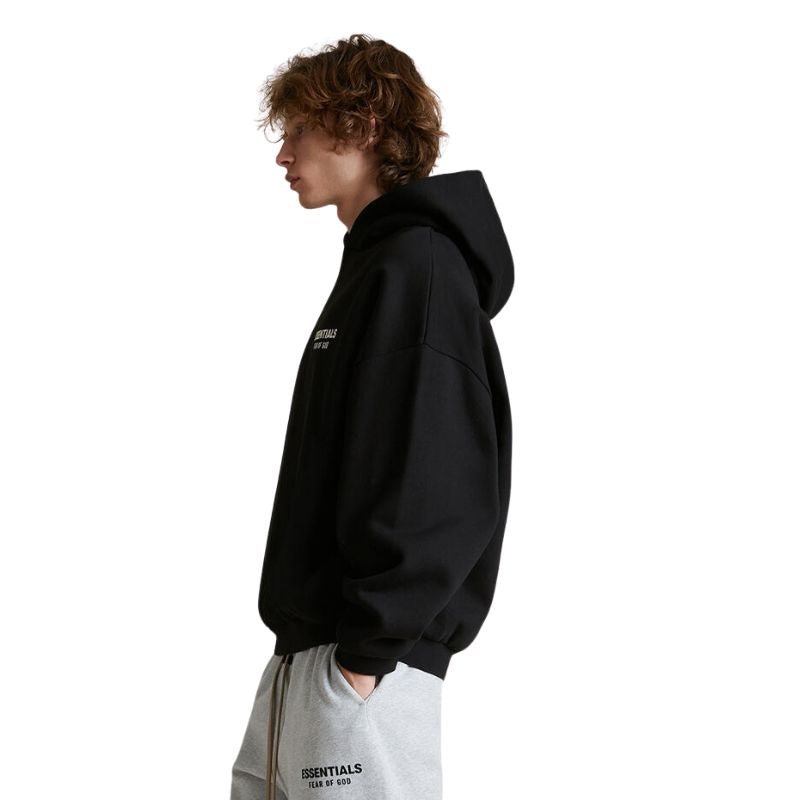 Fear of God Essentials Fleece Hoodie (Black) (FW24) - Im Your Wardrobe