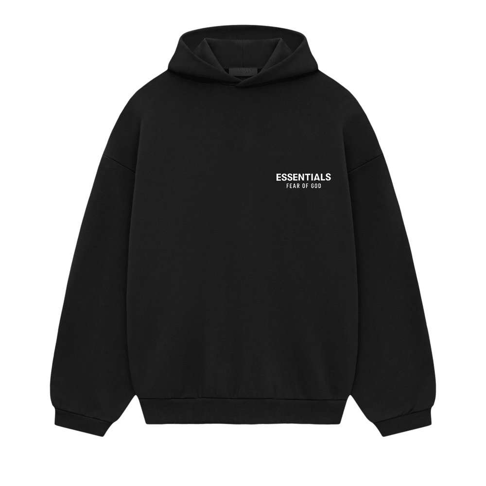 Fear of God Essentials Fleece Hoodie II Black - Im Your Wardrobe