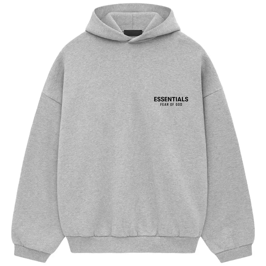 Fear of God Essentials Fleece Hoodie Light Heather Gray - Im Your Wardrobe