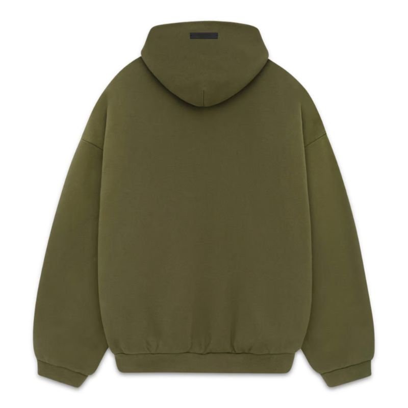 Fear of God Essentials Fleece Hoodie 'Military' (FW24) - Im Your Wardrobe