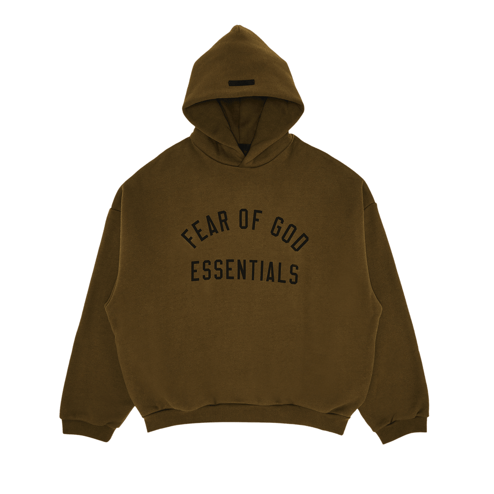 Fear of God Essentials Fleece Hoodie Olive - Im Your Wardrobe