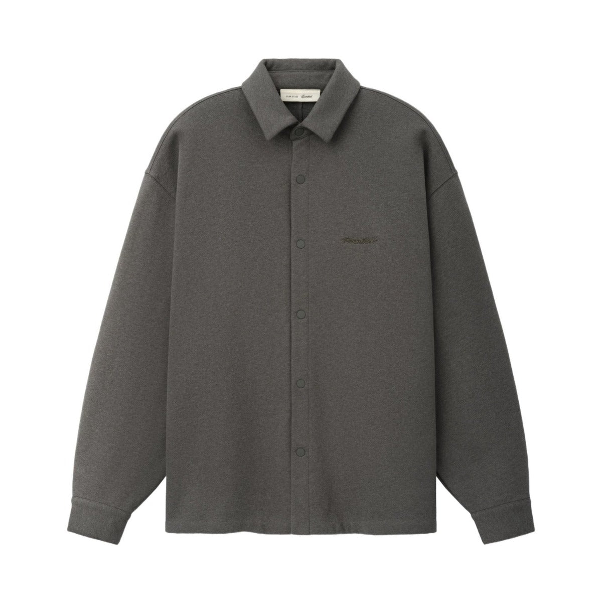 Fear of God Essentials Fleece Overshirt Ash Heather - Im Your Wardrobe