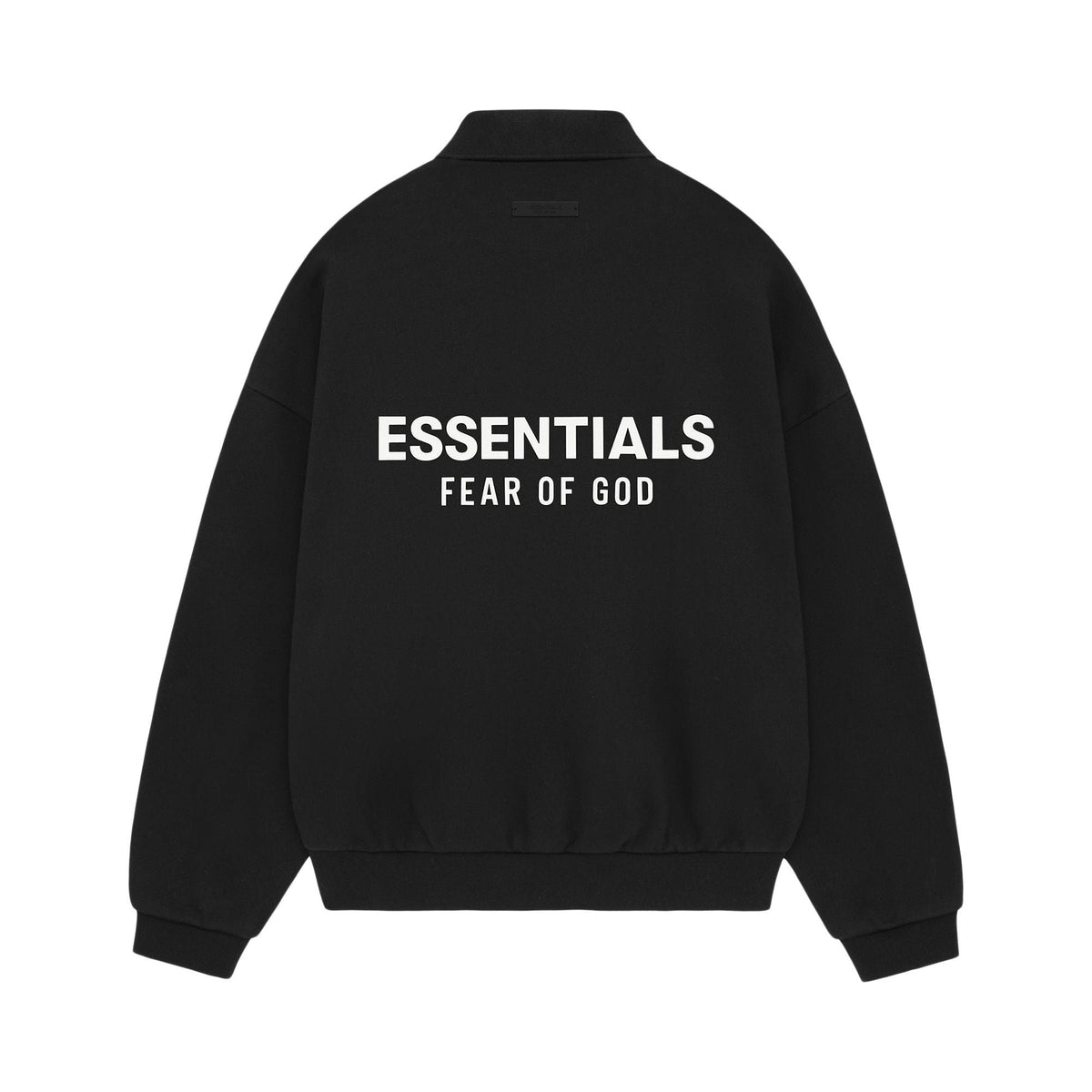 Fear of God Essentials Fleece Polo Black (FW24) - Im Your Wardrobe