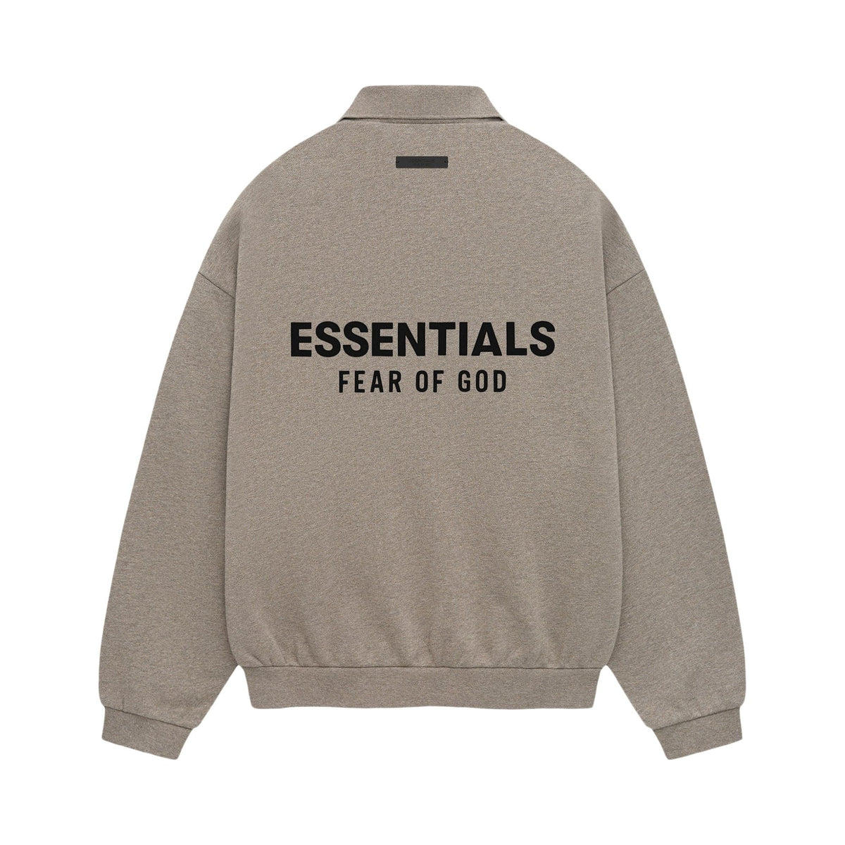 Fear of God Essentials Fleece Polo Heather Grey (FW24) - Im Your Wardrobe