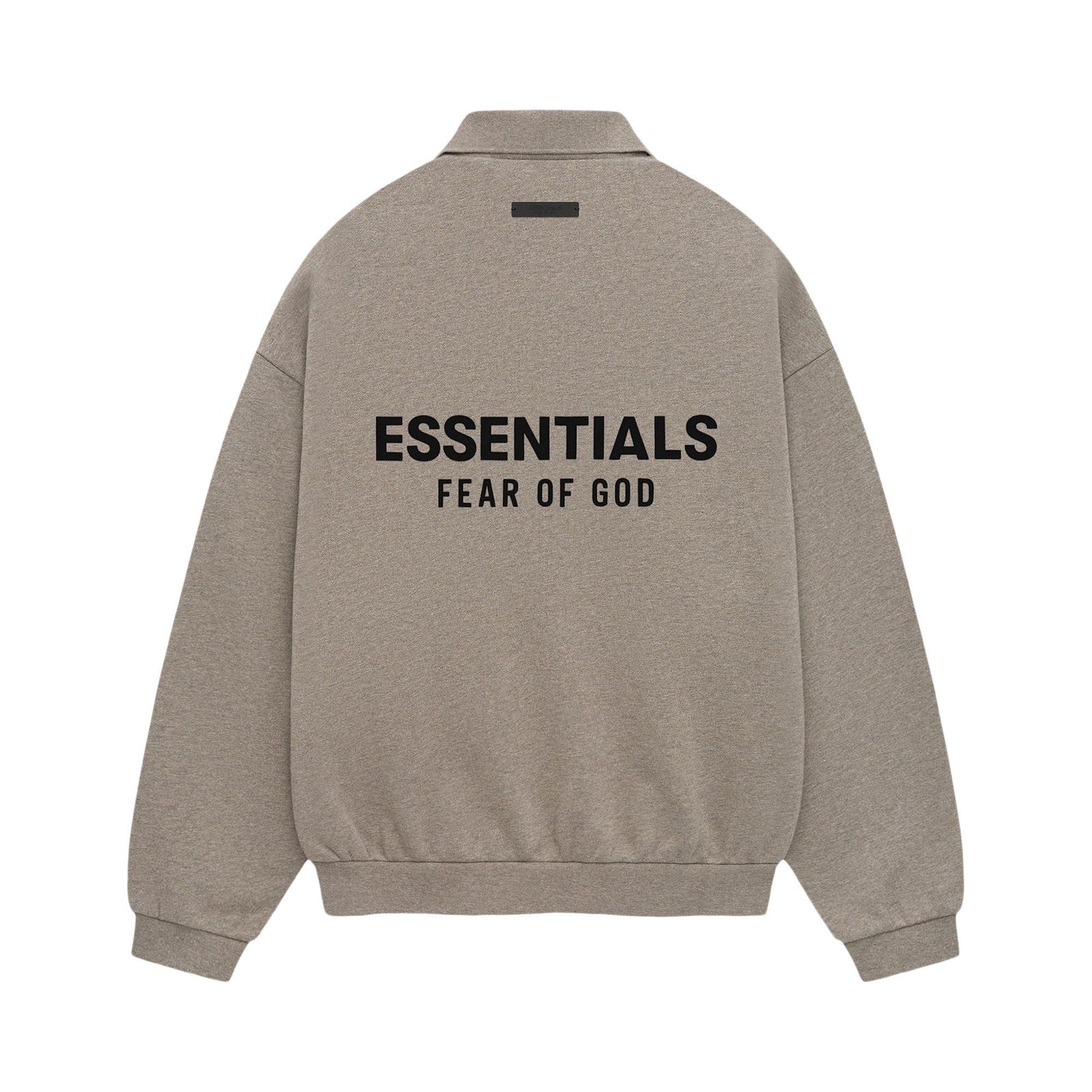 Fear of God Essentials Fleece Polo Heather Grey (FW24) - Im Your Wardrobe