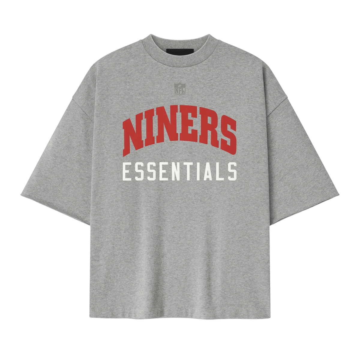 Fear of God Essentials Forty Niners 90s 3/4 Sleeve Football Tee Concrete Heather - Im Your Wardrobe