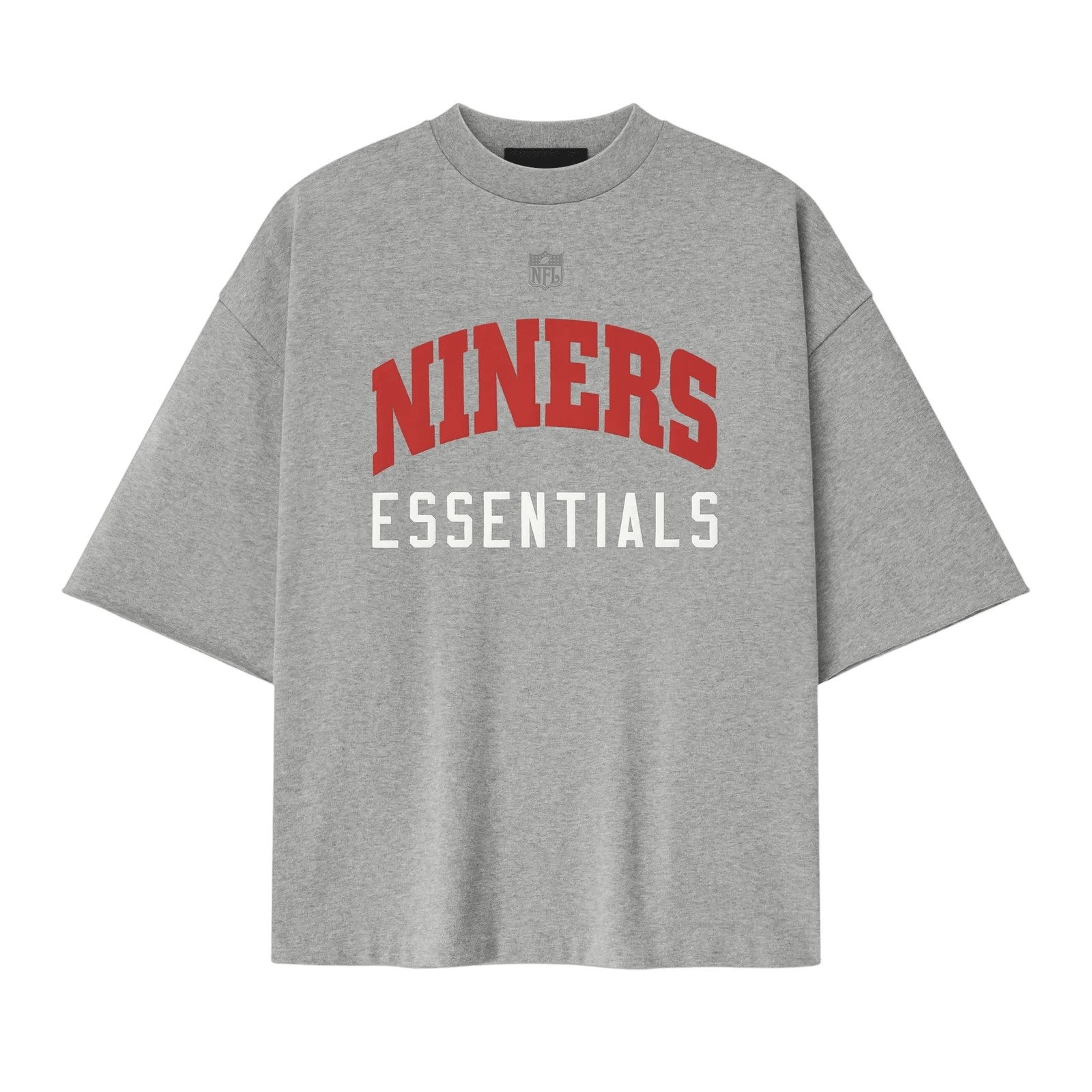 Fear of God Essentials Forty Niners 90s 3/4 Sleeve Football Tee Concrete Heather - Im Your Wardrobe