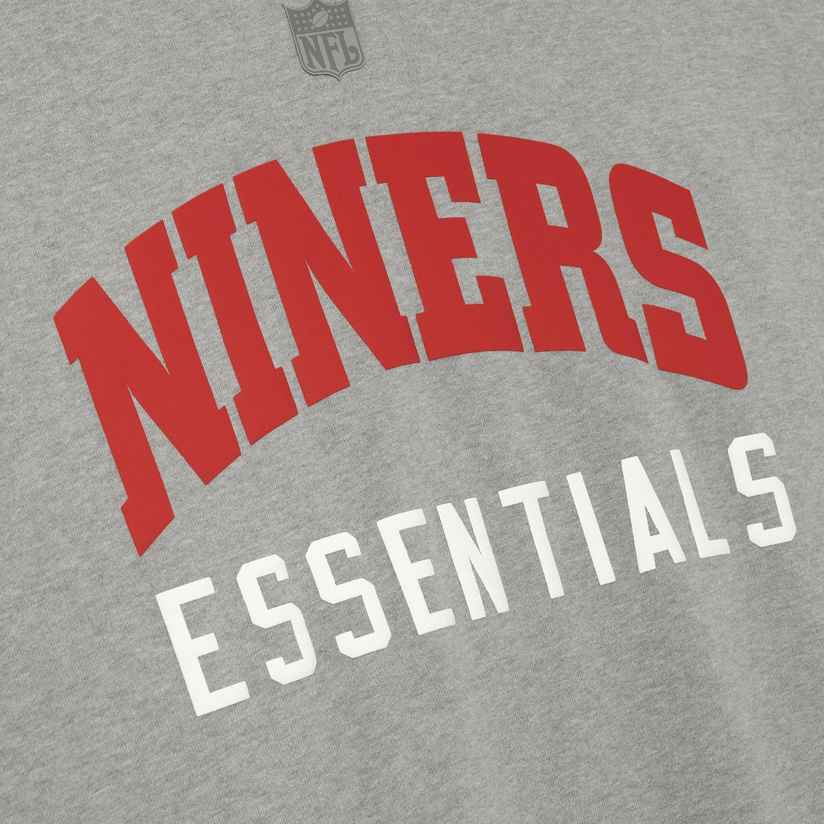 Fear of God Essentials Forty Niners 90s 3/4 Sleeve Football Tee Concrete Heather - Im Your Wardrobe