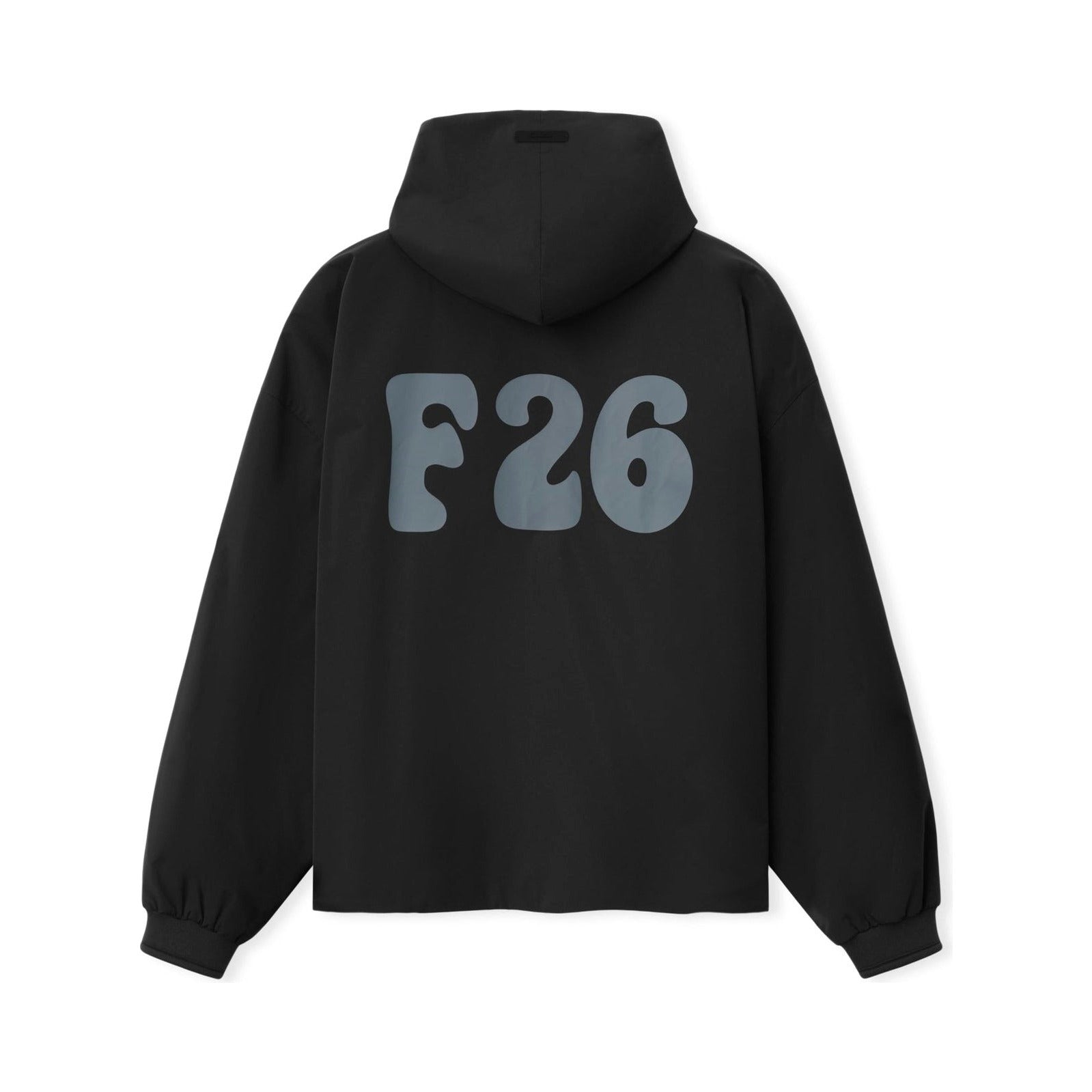Fear of God Essentials Full Zip Hooded Anorak Vintage Black - Im Your Wardrobe