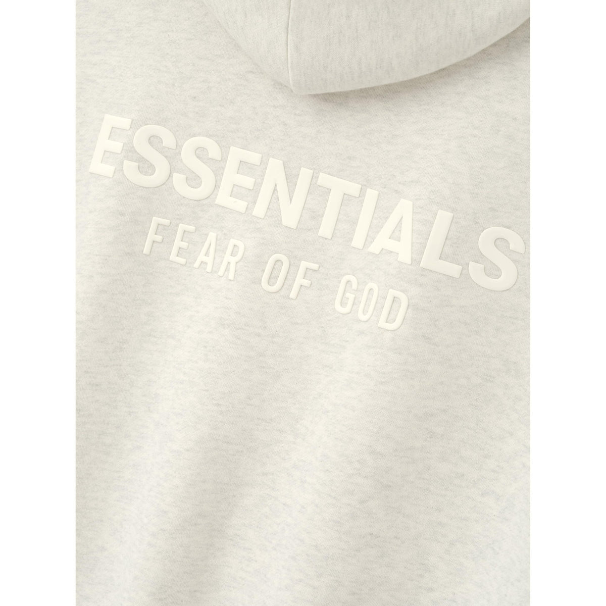 Fear of God Essentials FW26 Classic Back Logo Hoodie Oatmeal Heather - Im Your Wardrobe