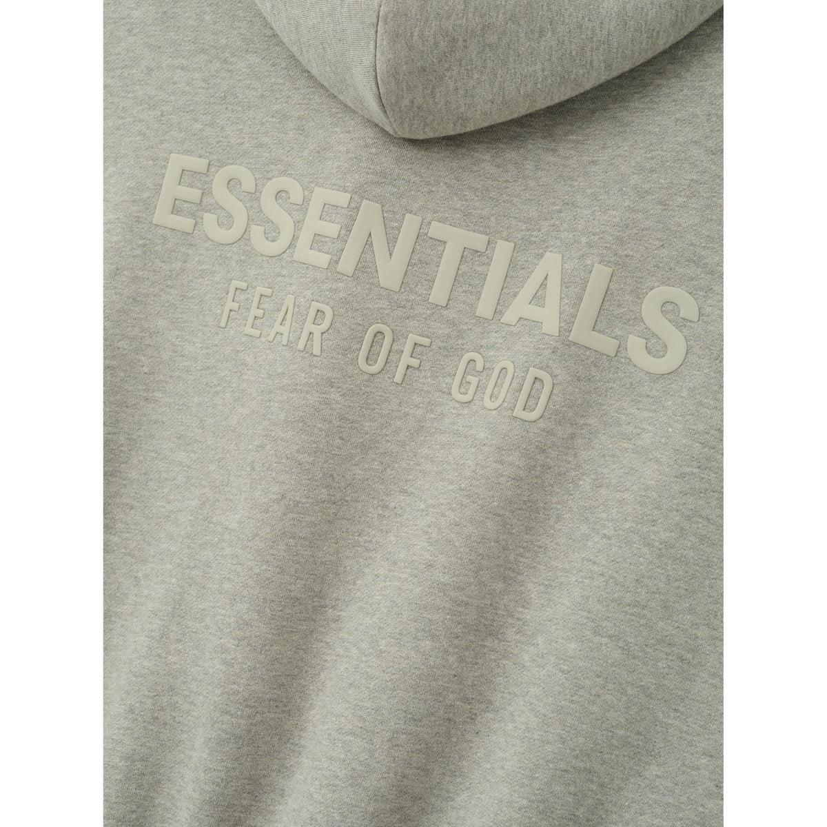 Fear of God Essentials FW26 Classic Back Logo Hoodie Warm Heather - Im Your Wardrobe