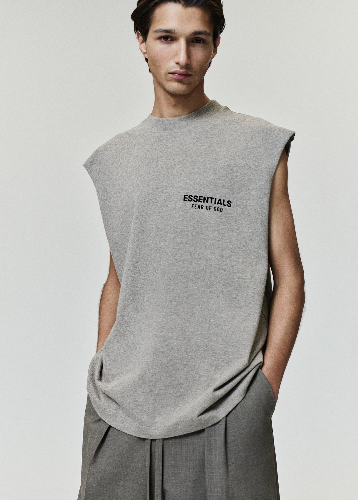 Fear of God Essentials FW26 Classic Cut-Off Homestead Heather - Im Your Wardrobe